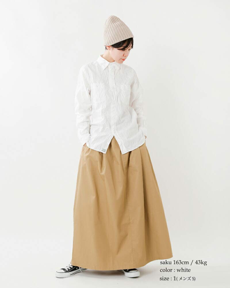 美品　オアスロウ Or Slow コットン シャンブレー シャツ　ホワイト orSlow オアスロウ 01-8070-69 Slim Fit White Chambray Work